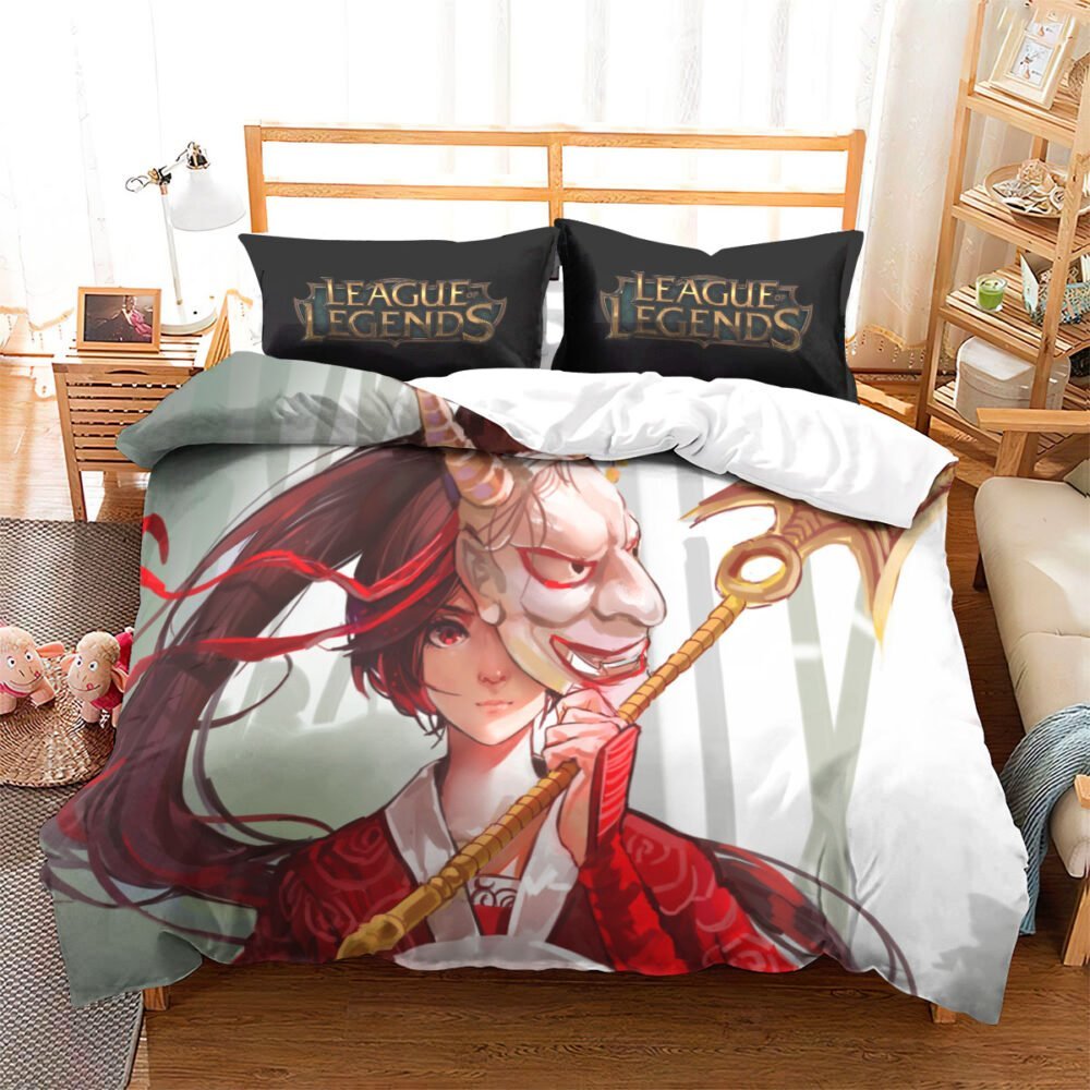 Housse de Couette Lol Akali Lune de Sang