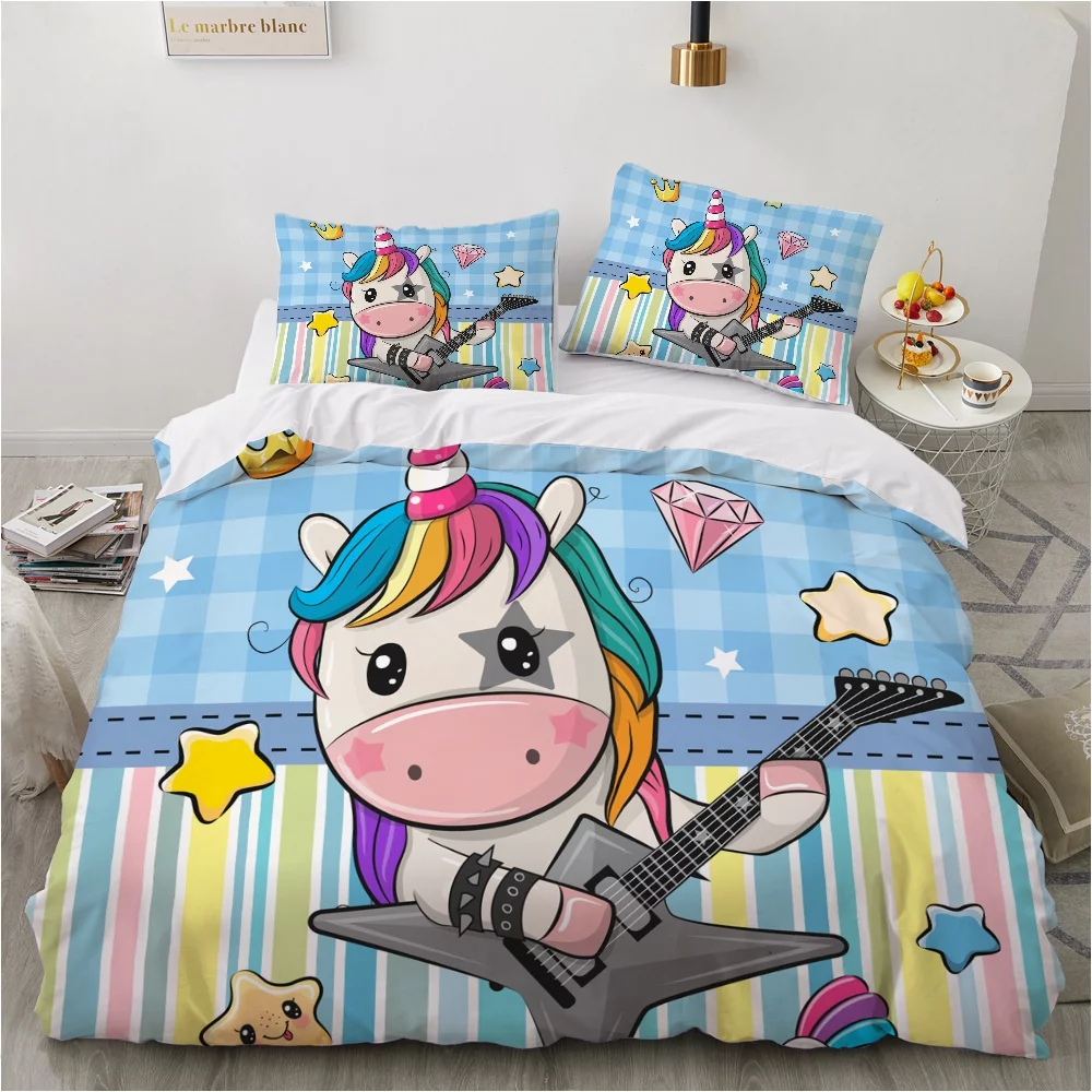 Parure de Couette Licorne Respirante