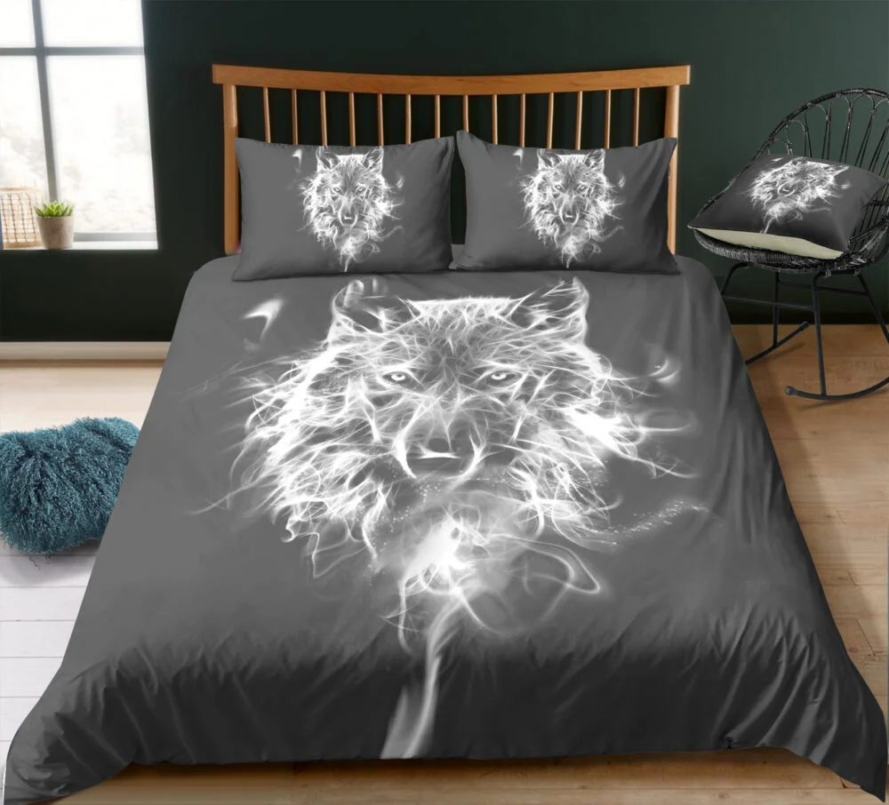 Housse de Couette Loup Nocturne