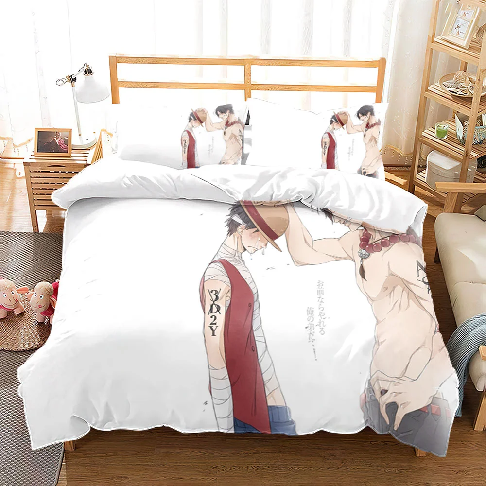 Housse de Couette One Piece Luffy x Ace